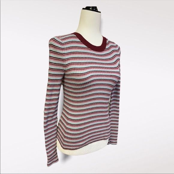 AMERICAN EAGLE | Striped Long Sleeve Shirt - Picture 4 of 4